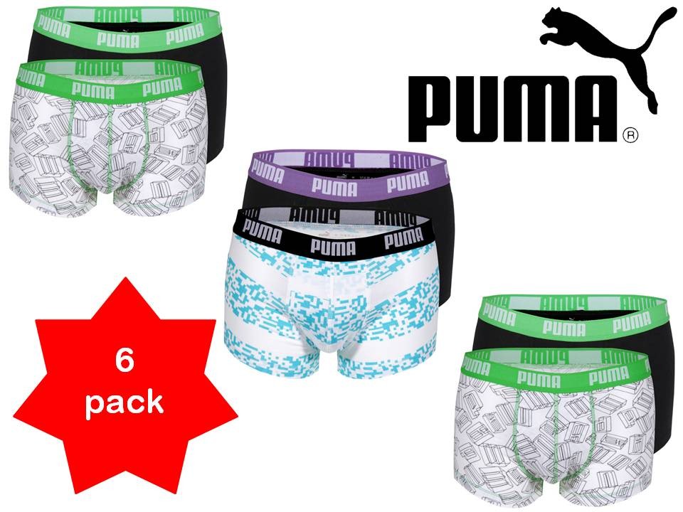 Een Dag Actie - 6 Stuks Puma Boxershorts 3D En Rugby