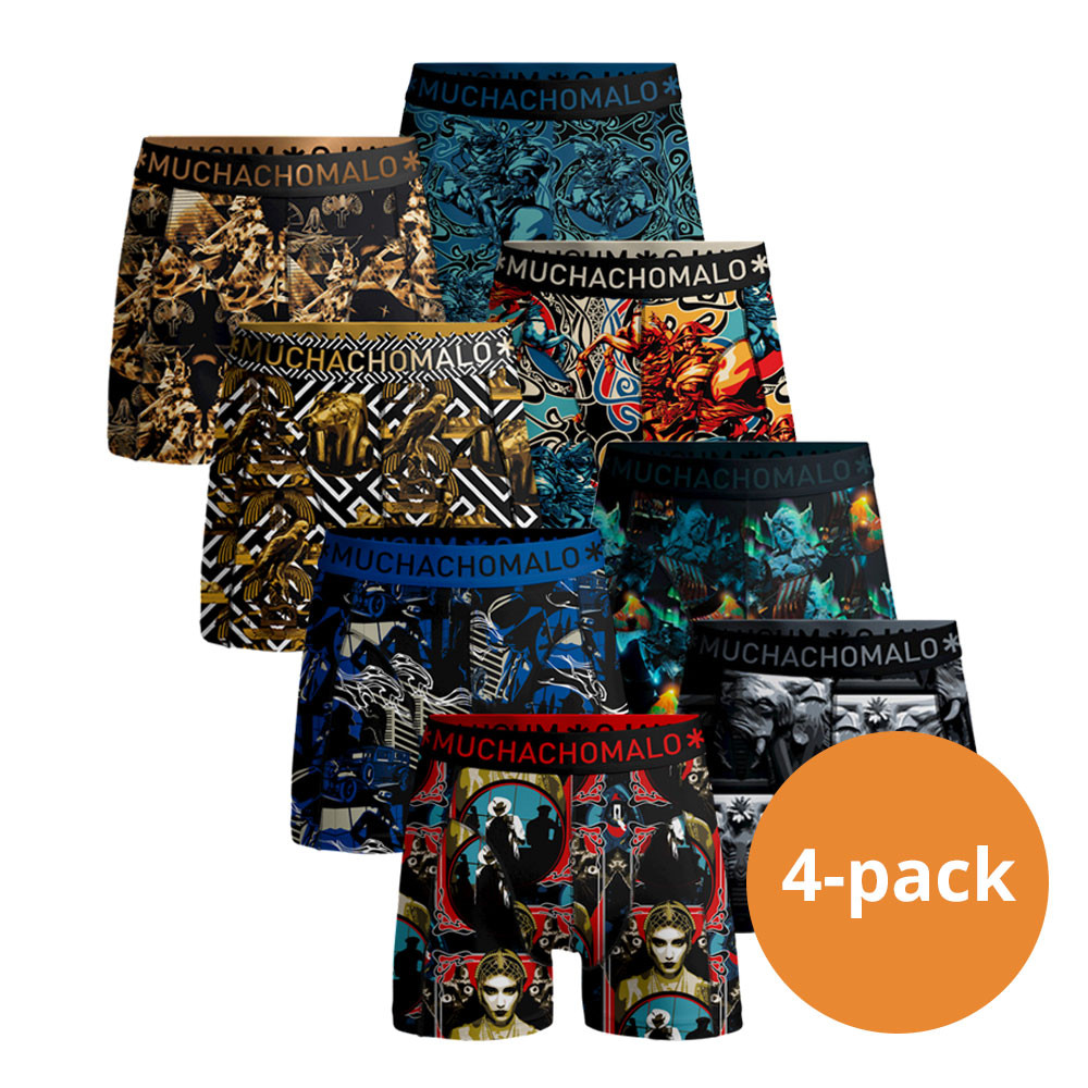 Een Dag Actie - Muchachomalo Boxershorts Verrassingspakket 4-Pack