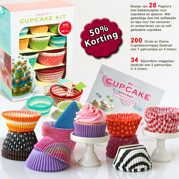 Een Dag Actie - My Cupcake Factory Cupcake Set