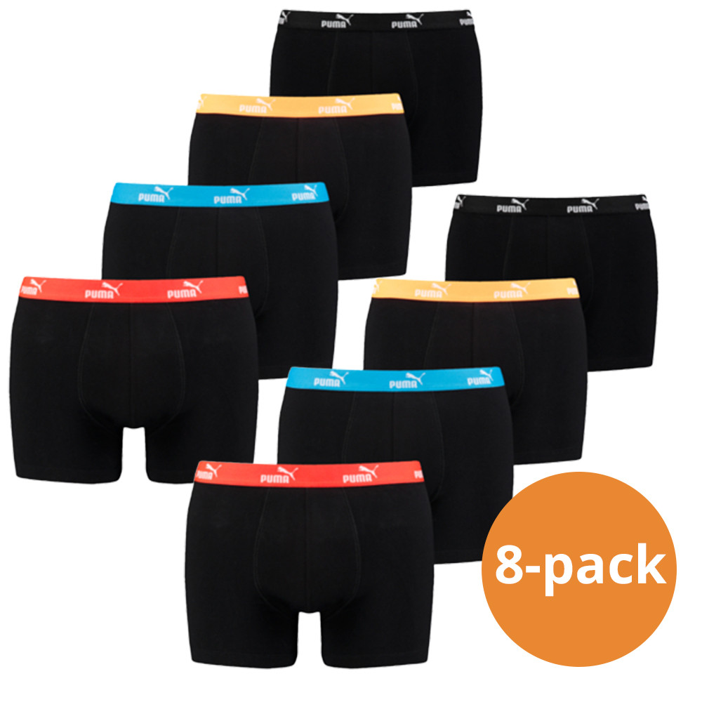 Een Dag Actie - Puma Boxershorts Promo Solid 8-Pack Multi Combo