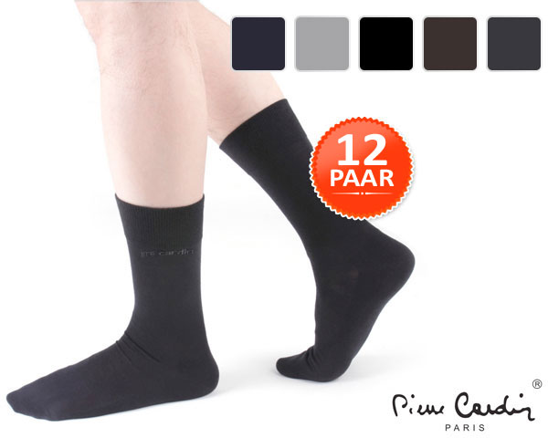 1 Day Fly - 12 Paar Pierre Cardin Sokken In 5 Kleuren