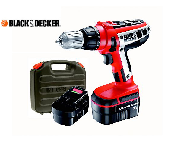 1 Day Fly - Black & Decker Accuboormachine Met Nimh, 14.4V En 1.7 Ah