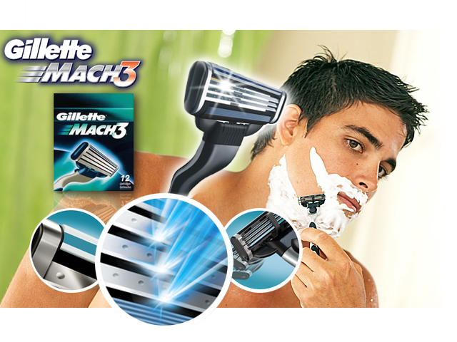 1 Day Fly - Gillette Mach3 Scheermesjes - 12 Stuks