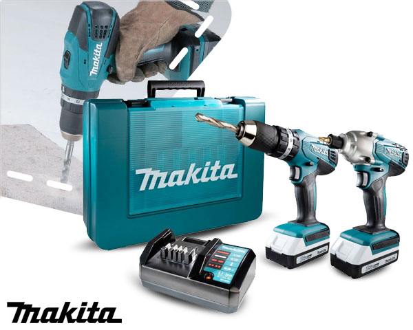 1 Day Fly - Makita Boormachine & Schroeftol Met Accu's En Oplader