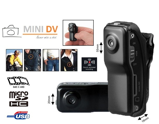 1 Day Fly - Mini Dv Pro (Spy) Video Camera Met Geluidsactivatie 1 Day Fly - Mini Dv Pro (Spy) Video Camera Met Geluidsactivatie