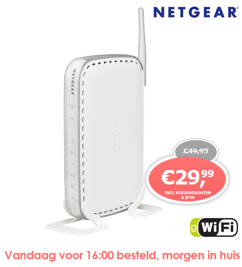 1 Day Fly - Netgear Wgr614 54 Mbps Draadloze Router