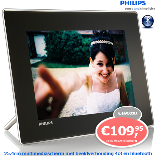 1 Day Fly - Philips 10'' Digitaal Photoframe Met Bluetooth 1 Day Fly - Philips 10'' Digitaal Photoframe Met Bluetooth