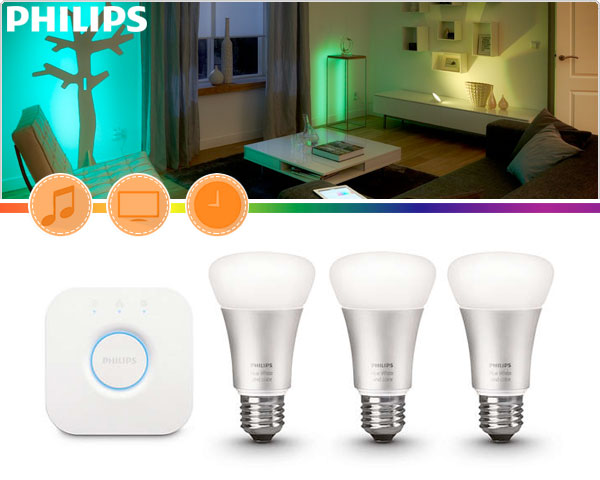 1 Day Fly - Philips Hue E27 Starterkit Met Drie Lampen