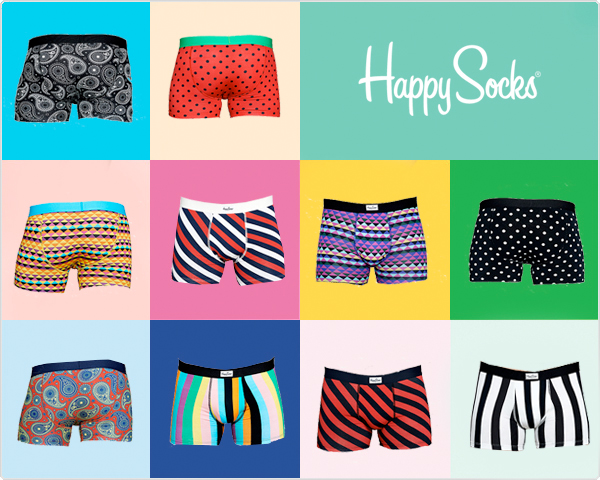 1 Day Fly Lady - 4-​Pack Happy Socks Boxershorts