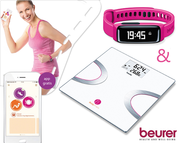 1 Day Fly Lady - Beurer Bodyshape Activity Tracker + Weegschaal