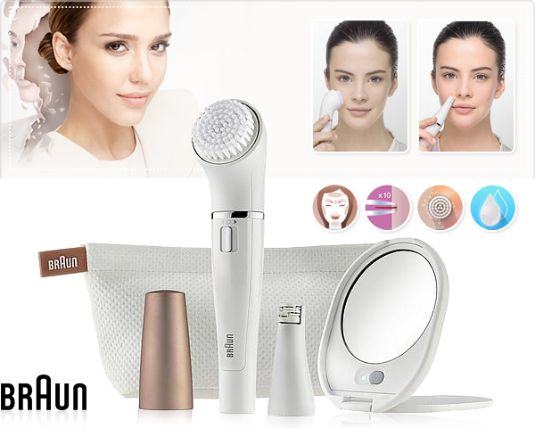 1 Day Fly Lady - Braun Face Silk Epil: Gezichtsborstel En Epilator In 1