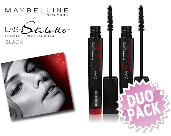 1 Day Fly Lady - Duopack Maybeline Lash Stiletto Mascara