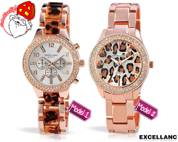 1 Day Fly Lady - Elegant Rose Gold Horloge