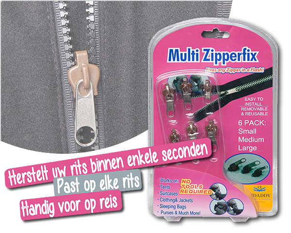 1 Day Fly Lady - Herstel Je Rits Met Multi Zipperfix