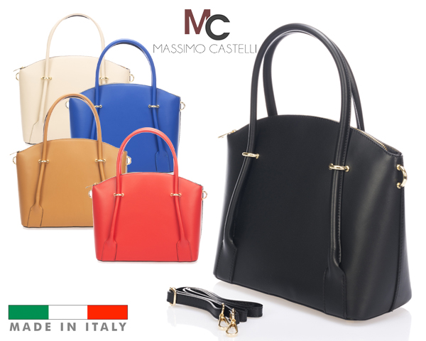 1 Day Fly Lady - Italiaanse Massimo Castelli Leren Damestas In 5 Kleuren