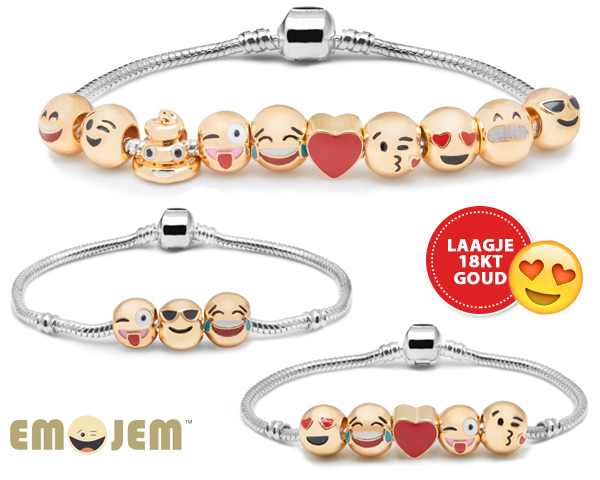 1 Day Fly Lady - Keuze Uit 3 Leuke Emoji Armbanden