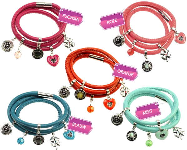 1 Day Fly Lady - Kleurrijke Bedelarmbandjes