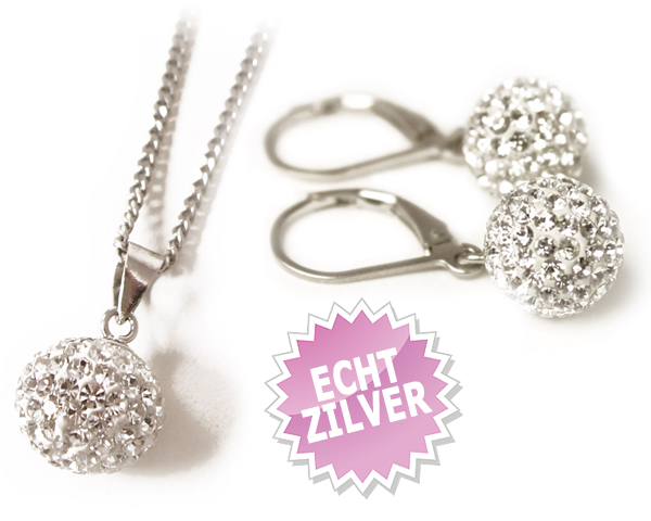 1 Day Fly Lady - Luxe Zilveren Sieraden Met Zirkonia Steen