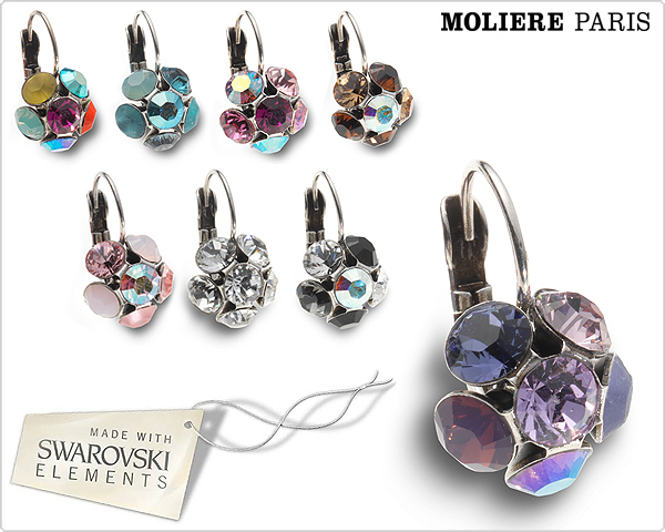 1 Day Fly Lady - Moliere Paris Oorbellen Met Swarovski Kristal