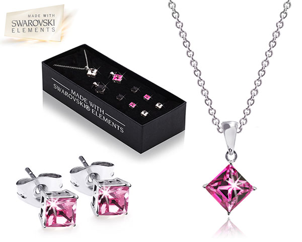 1 Day Fly Lady - Prachtige Verwisselbare Sieradenset Met Swarovski Elements