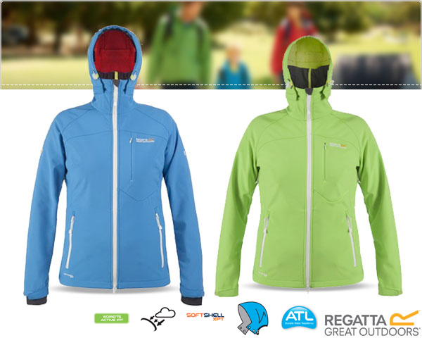 1 Day Fly Lady - Regatta Softshell Jack In Twee Kleuren