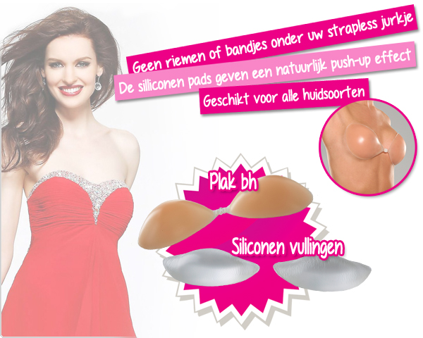 1 Day Fly Lady - Set Van Siliconen Plak Bh + Vullingen