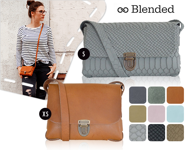 1 Day Fly Lady - Stoer Leren Blended Schoudertasje