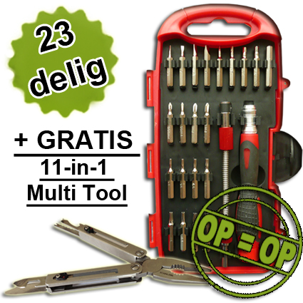 1masterdeal - 23-Delige Precisie Schroevendraaier Set