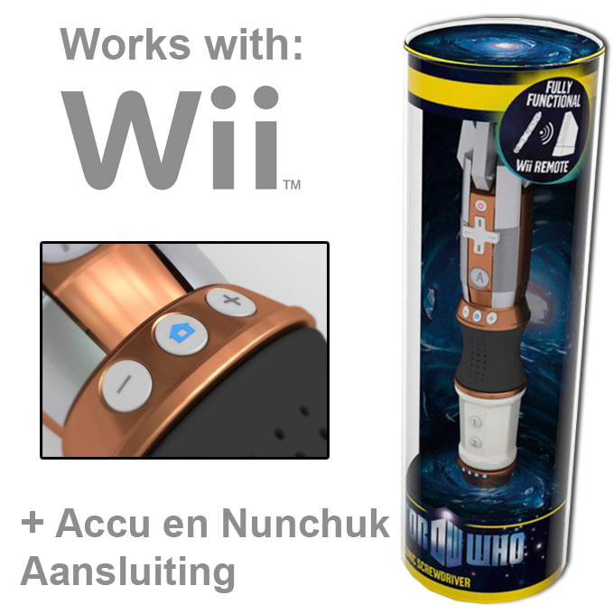 1masterdeal - Doctor Who - Wii Remote+ingebouwde Accu