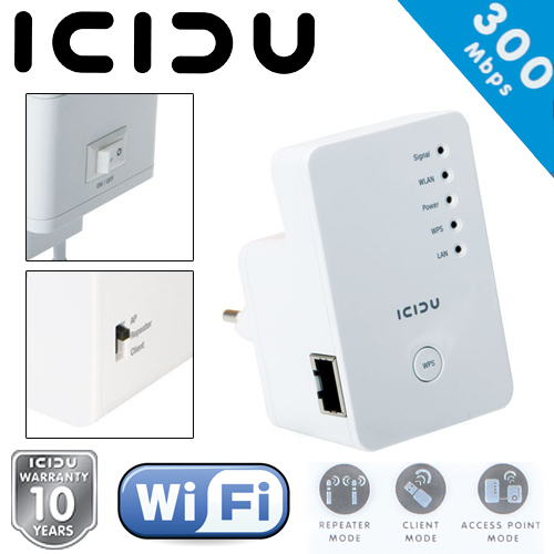 1masterdeal - Icidu Wireless Repeater 300N