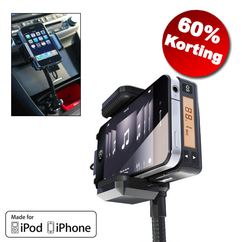 1masterdeal - Iphone Carkit Met Fm Stereo Transmitter