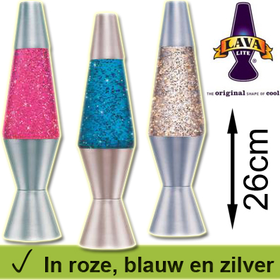 1masterdeal - Lava Lite Glitter Lavalampen In 3 Kleuren