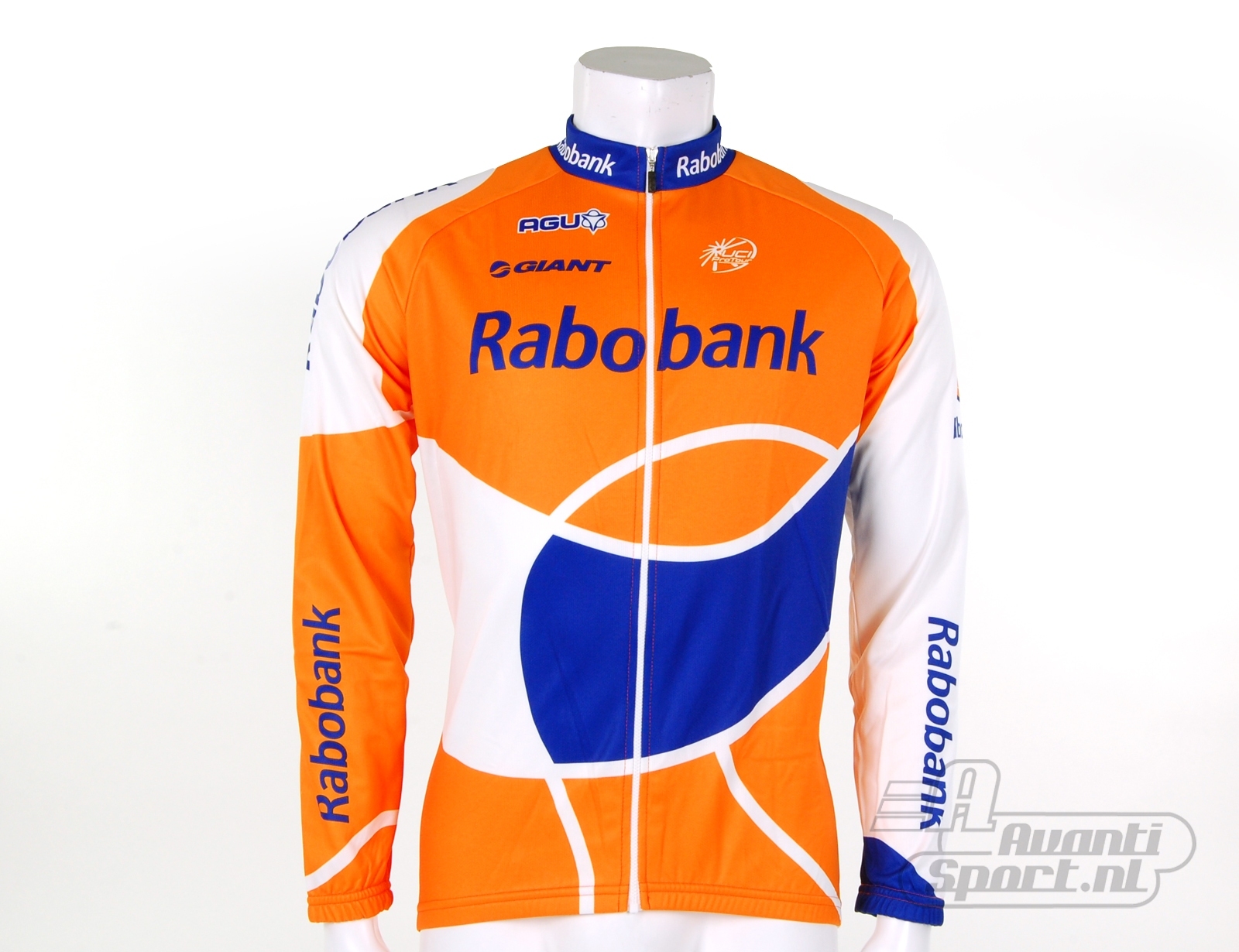 Avantisport - Agu - Shirt Lm Peaks Snow Rabobank - Orange/blue/white