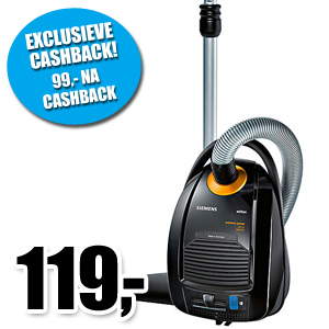 Bobshop - Siemens VS07NXTRM Stofzuiger (20,- cashback)