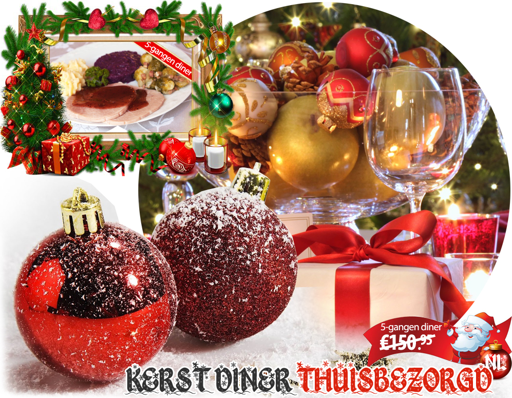 Click to Buy - 5-gangen Kerstdiner voor 6 personen (Thuisbezorgd)