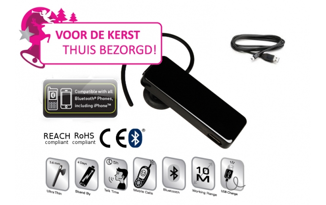 Click to Buy - Bluetooth Headset (+ Kerstkado-tje)