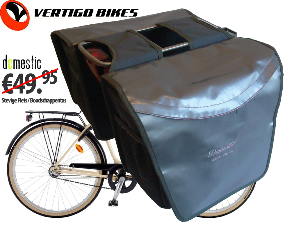 Click to Buy - Dubbele Fietstas Domestic Roomy