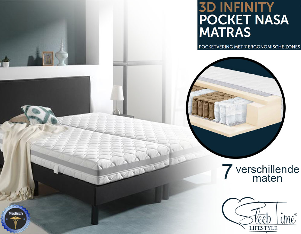 Click to Buy - Infinity Medisch 3D Memory Foam Pocket Matras