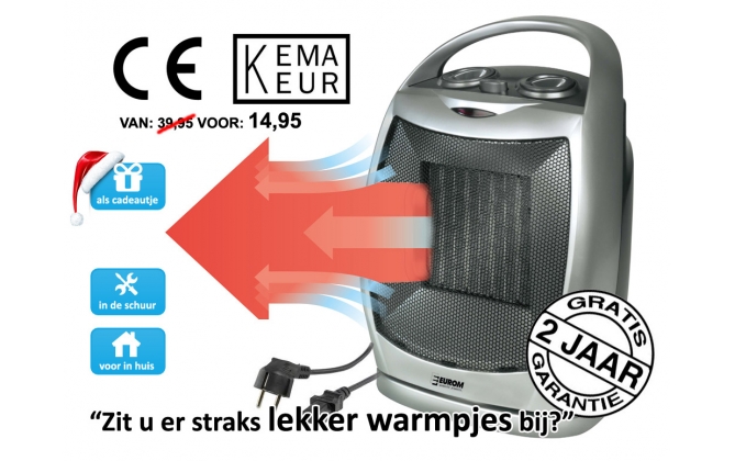 Click to Buy - Keramische Kachel met Thermostaat