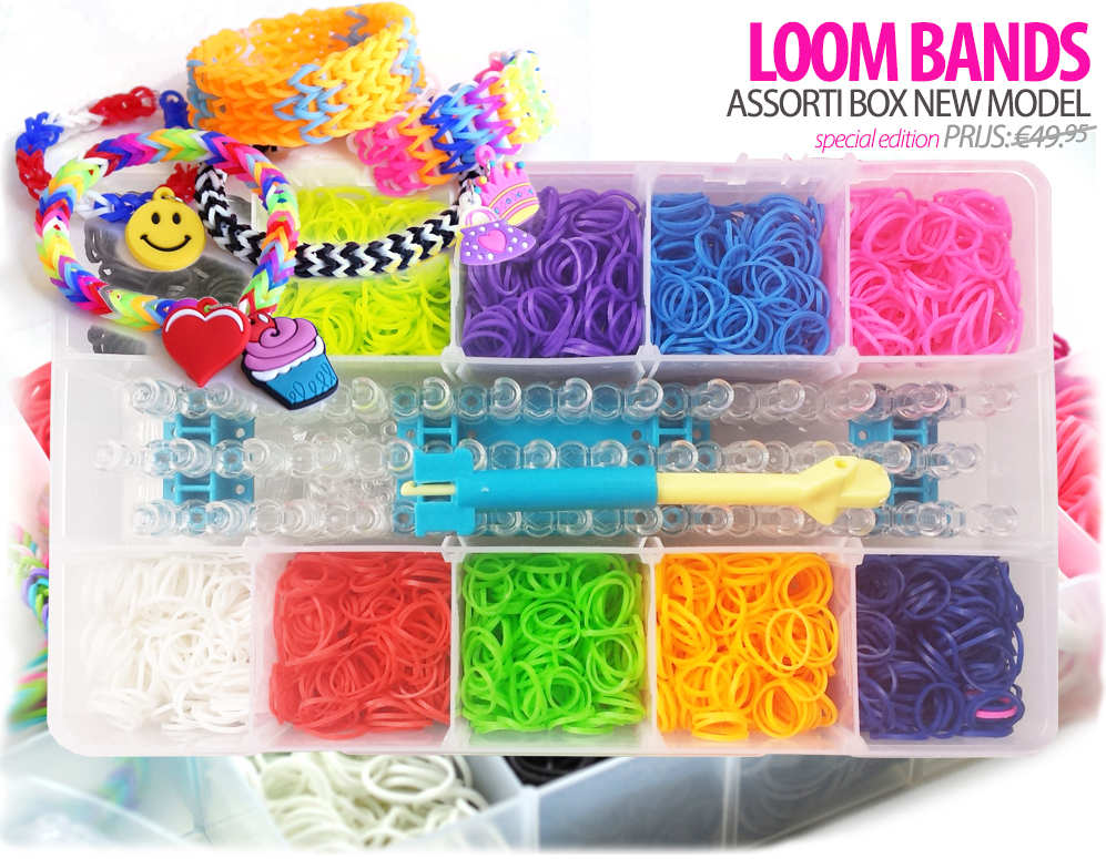 Click to Buy - Loombox Bewaardoos MET 3.000 Elastiekjes