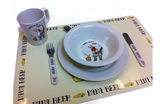 Click to Buy - Papa Beer Kinder Servies (compleet)