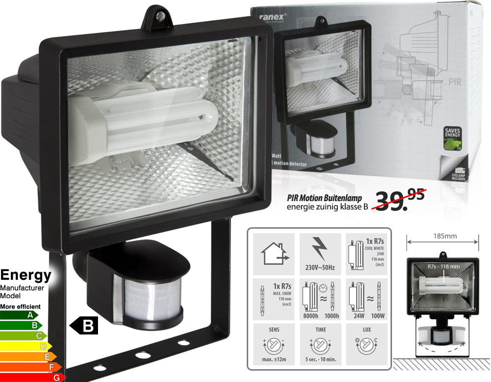 Click to Buy - PIR Motion Buitenlamp | 2014 model