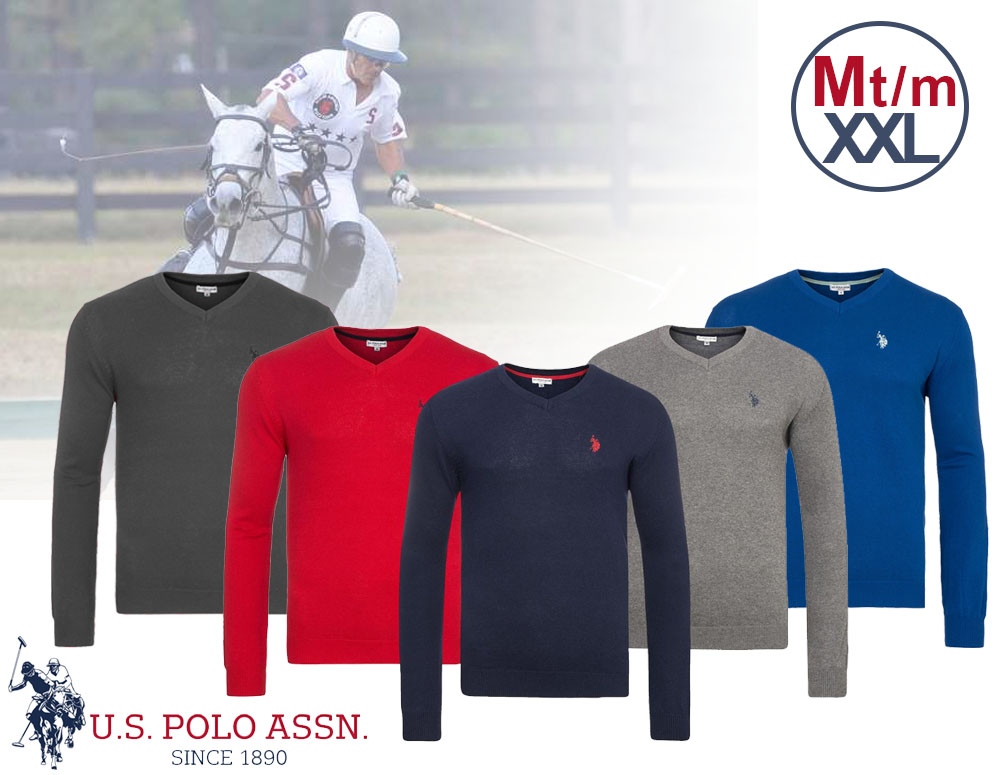 Click to Buy - U.S. Polo Heren Pullover met V-hals