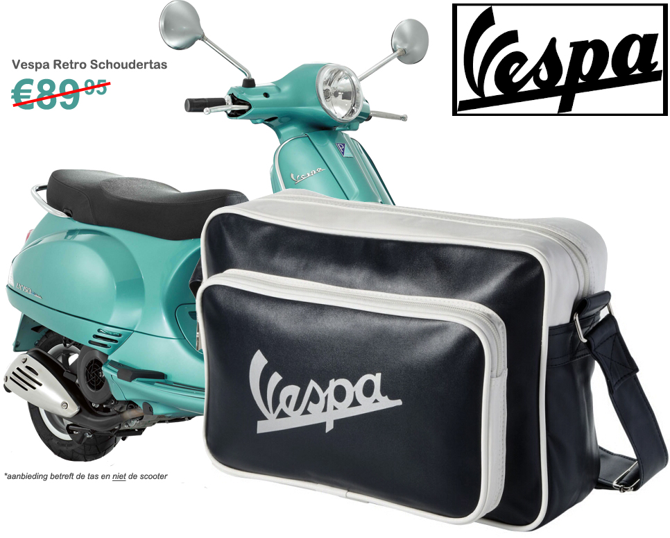 Click to Buy - Vespa Unieke Limited Edition Schoudertas (Ideaal voor: Laptop, Zakelijk of School)