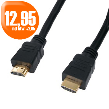 Dagactie - Konig Hdmi 1.3 Kabel 10 Meter Verguld