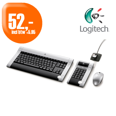 Dagactie - Logitech Dinovo Desktop Voor Notebooks