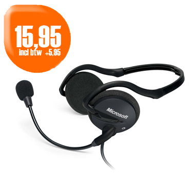 Dagactie - Microsoft Lifechat Lx-2000 Opvouwbare Headset