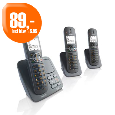 Dagactie - Philips Draadloze Telefoonset Cd5653b