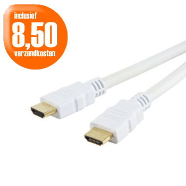 Dagactie - Witte Hdmi 1.3 Kabel Duopack (2X 1 Meter)