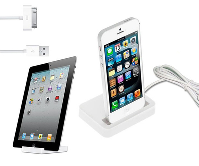 Dagknaller - Dock + Kabel Voor Ipad 1/2/3 &Amp; Iphone 4/4S Of Iphone 5/5S